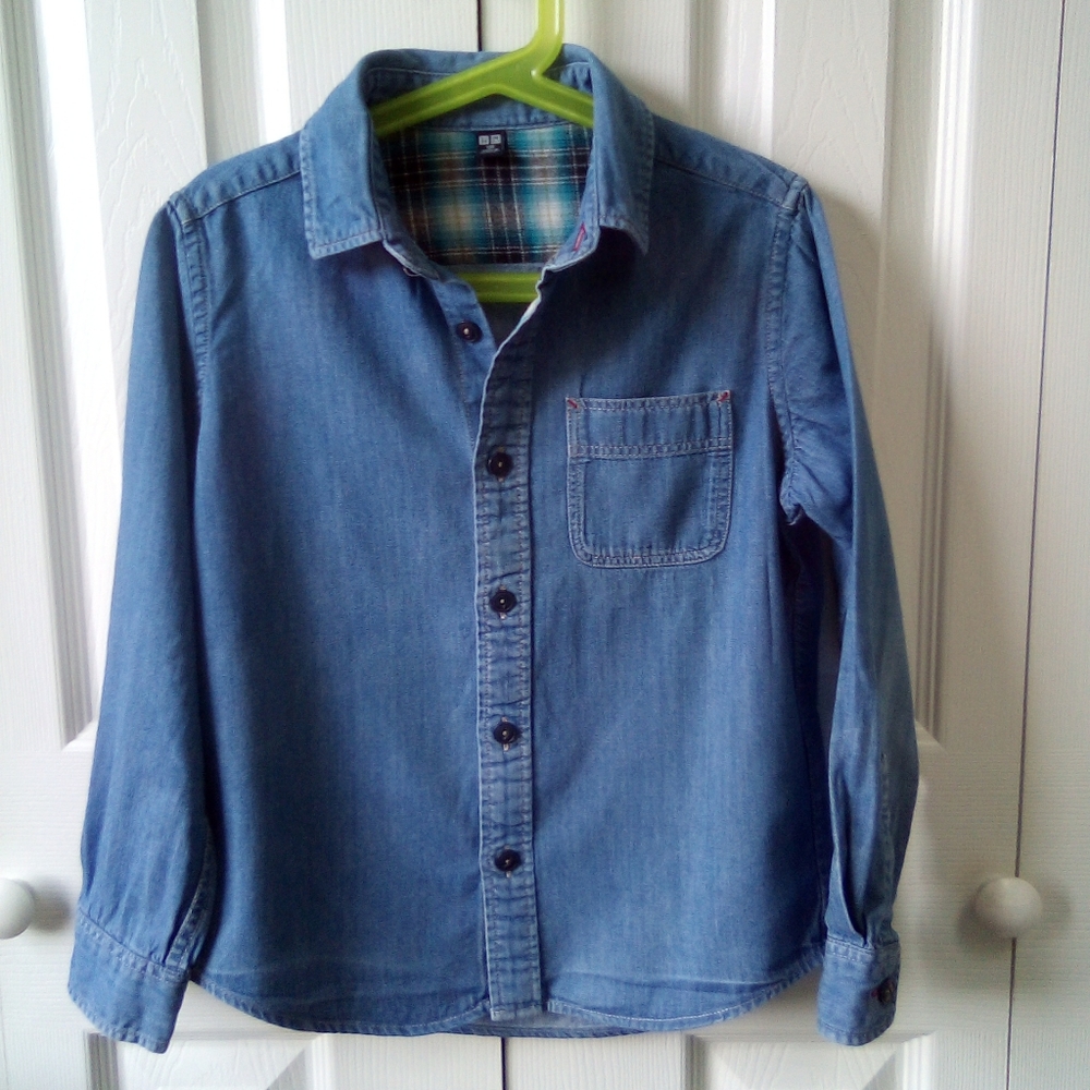 Uniqlo Denim Long-Sleeve Shirt